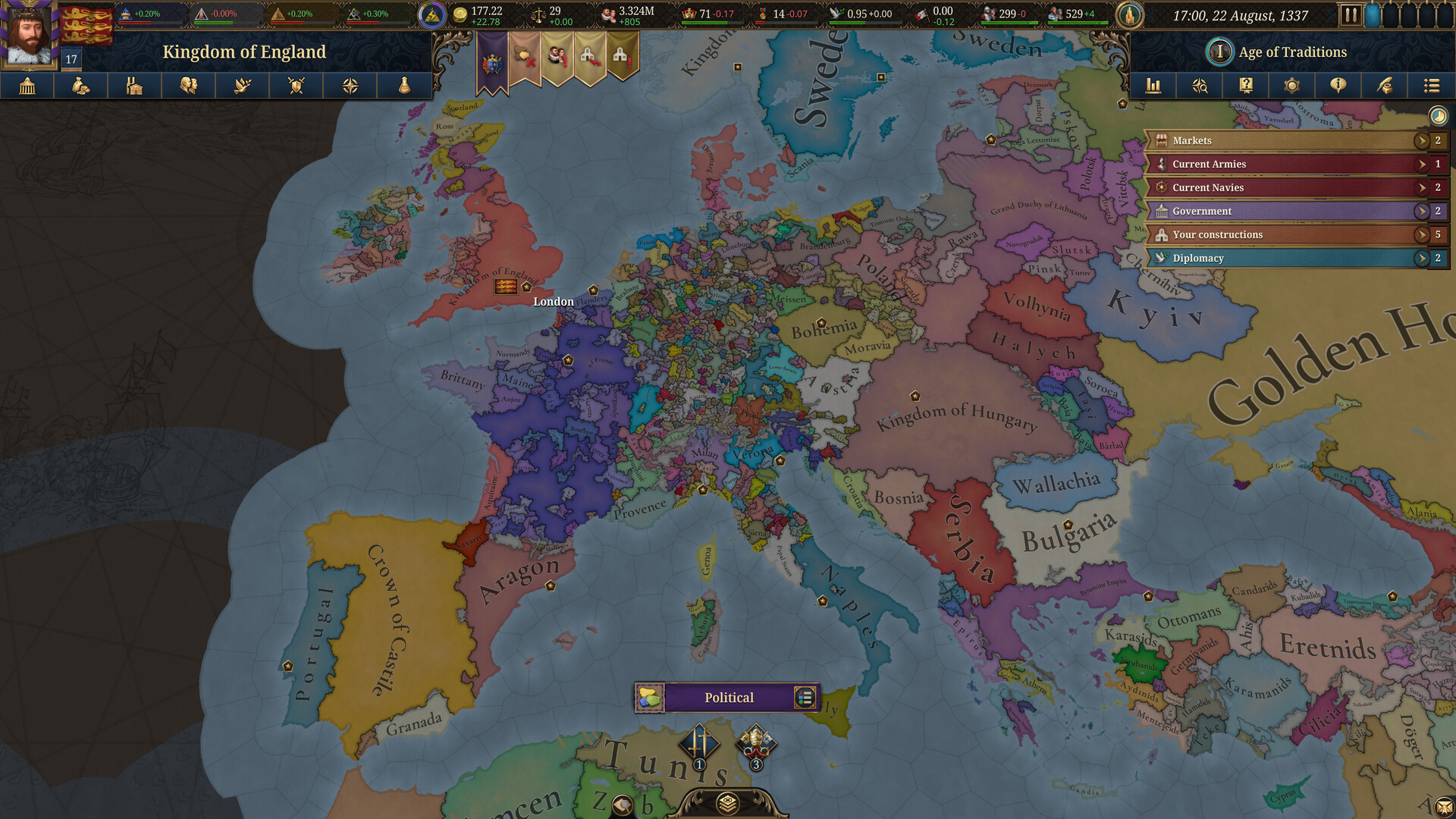 Europa Universalis V 截图 2